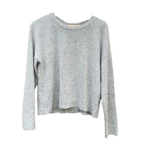 PINK Rose large grey sweater